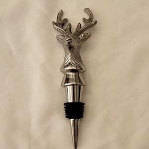 Silver Stag wine bottle stopper
